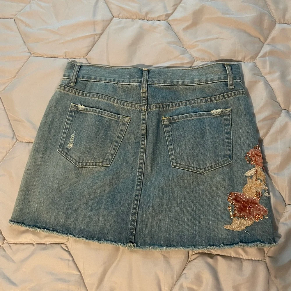 VINTAGE Old Navy Denim Skirt - Picture 3 of 4